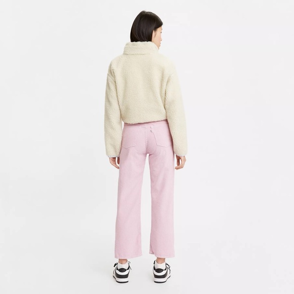 Levi’s NWT Ribcage Straight Ankle Corduroy Pants Pebble Keepsake Lilac 29 x 29 - Picture 2 of 14